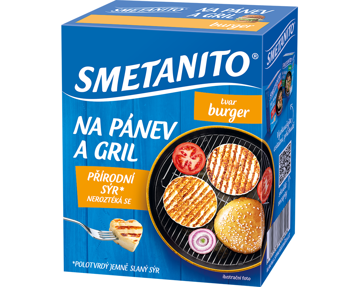 Sýr na pánev a gril tvar burger